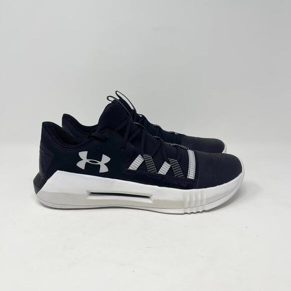Under Armour Block City 2.0 Volleyball Black‎ White Athletic Shoes - Picture 2 of 8